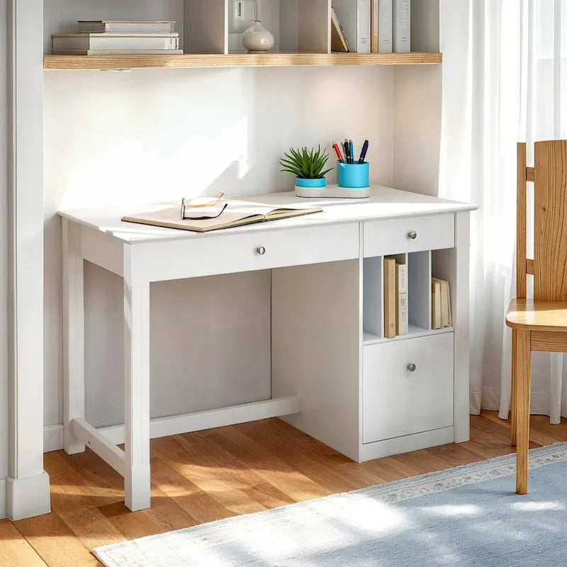 Middlebrook 48-inch Computer Storage Desk - White