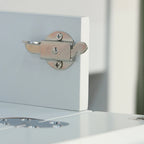 White Computer Storage Desk with Hanging Files - 48-inch