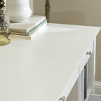 White Computer Storage Desk with Hanging Files - 48-inch