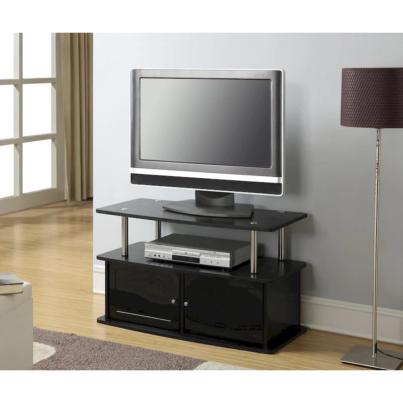 TV Stand with 2 Storage Cabinets and Shelf