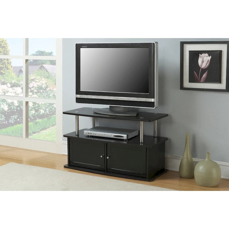 TV Stand with 2 Storage Cabinets and Shelf