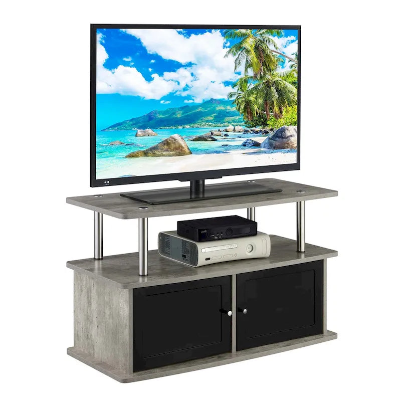 TV Stand with 2 Storage Cabinets and Shelf
