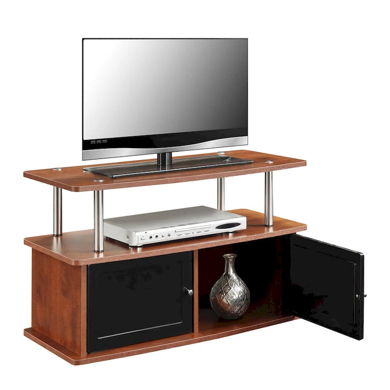 TV Stand with 2 Storage Cabinets and Shelf