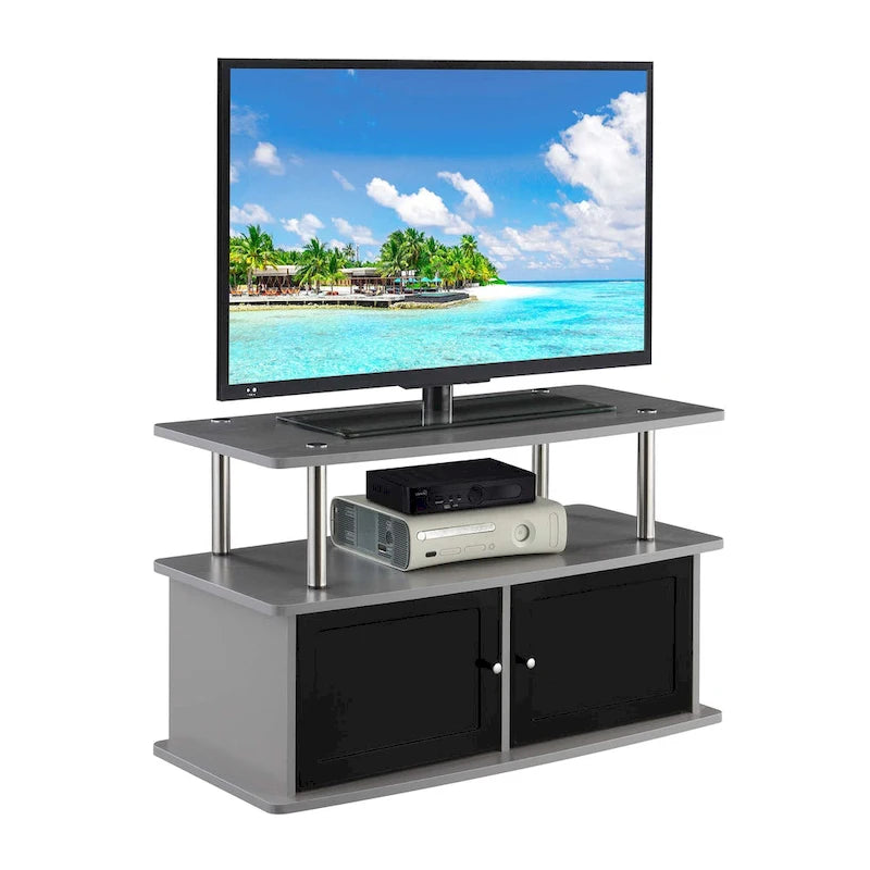 TV Stand with 2 Storage Cabinets and Shelf