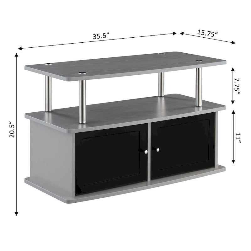 TV Stand with 2 Storage Cabinets and Shelf
