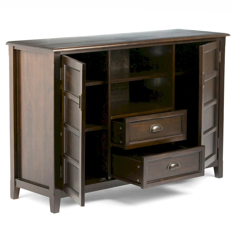 SOLID WOOD 54 inch Wide Transitional TV Media Stand For TVs up to 60 inches - 54w x 17.5d x 36 h