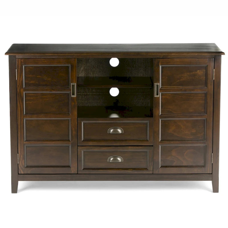 SOLID WOOD 54 inch Wide Transitional TV Media Stand For TVs up to 60 inches - 54w x 17.5d x 36 h