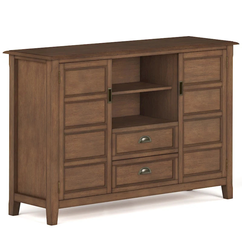 SOLID WOOD 54 inch Wide Transitional TV Media Stand For TVs up to 60 inches - 54w x 17.5d x 36 h