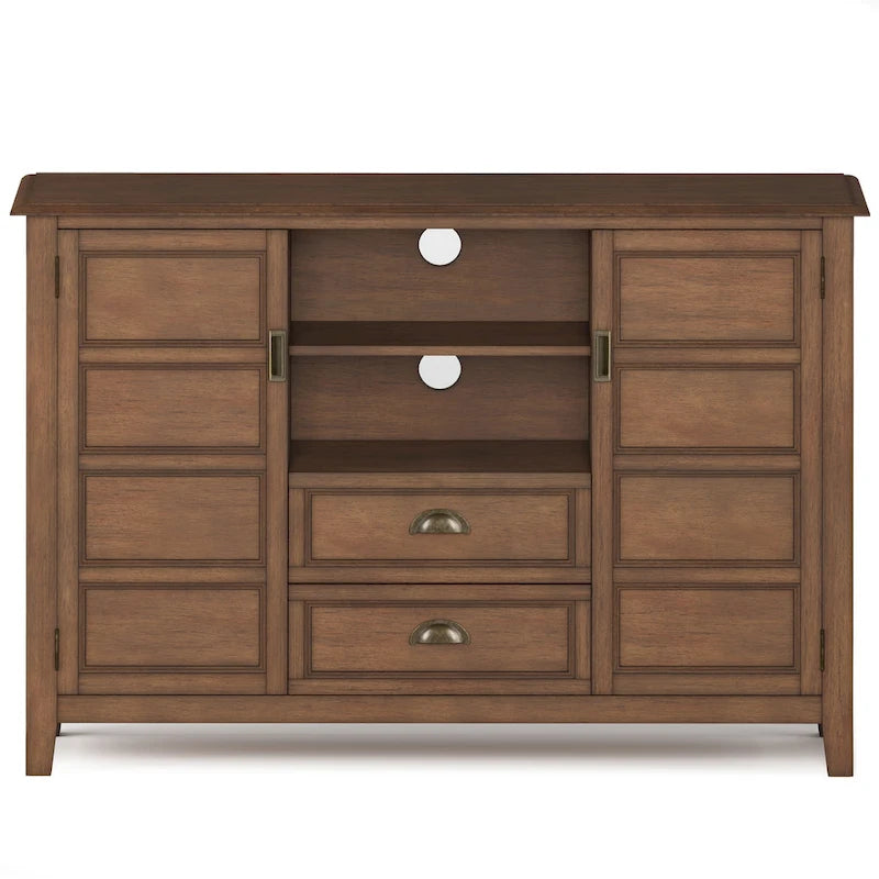 SOLID WOOD 54 inch Wide Transitional TV Media Stand For TVs up to 60 inches - 54w x 17.5d x 36 h