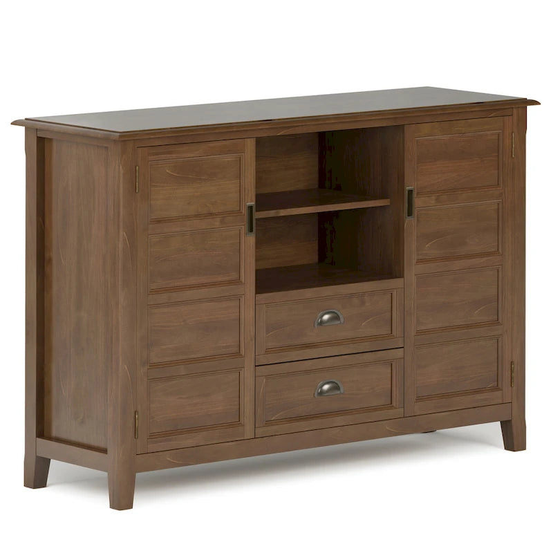 SOLID WOOD 54 inch Wide Transitional TV Media Stand For TVs up to 60 inches - 54w x 17.5d x 36 h