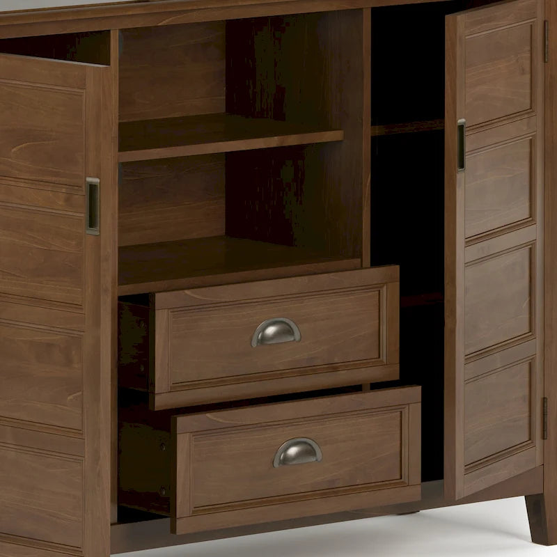 SOLID WOOD 54 inch Wide Transitional TV Media Stand For TVs up to 60 inches - 54w x 17.5d x 36 h