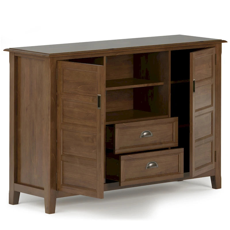 SOLID WOOD 54 inch Wide Transitional TV Media Stand For TVs up to 60 inches - 54w x 17.5d x 36 h