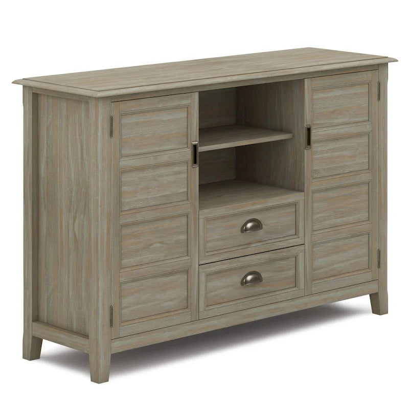 SOLID WOOD 54 inch Wide Transitional TV Media Stand For TVs up to 60 inches - 54w x 17.5d x 36 h