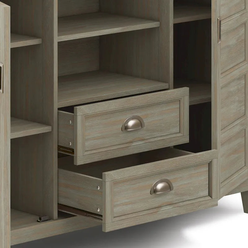 SOLID WOOD 54 inch Wide Transitional TV Media Stand For TVs up to 60 inches - 54w x 17.5d x 36 h