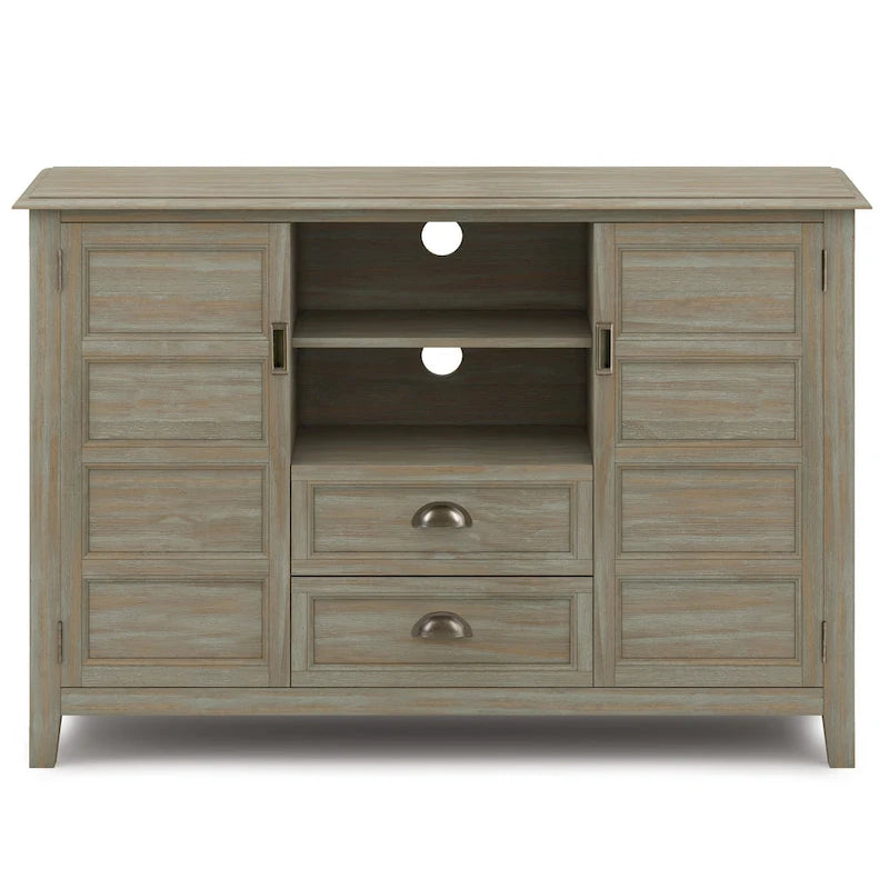 SOLID WOOD 54 inch Wide Transitional TV Media Stand For TVs up to 60 inches - 54w x 17.5d x 36 h