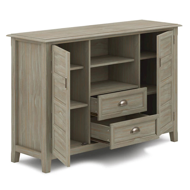 SOLID WOOD 54 inch Wide Transitional TV Media Stand For TVs up to 60 inches - 54w x 17.5d x 36 h