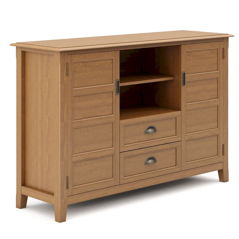SOLID WOOD 54 inch Wide Transitional TV Media Stand For TVs up to 60 inches - 54w x 17.5d x 36 h