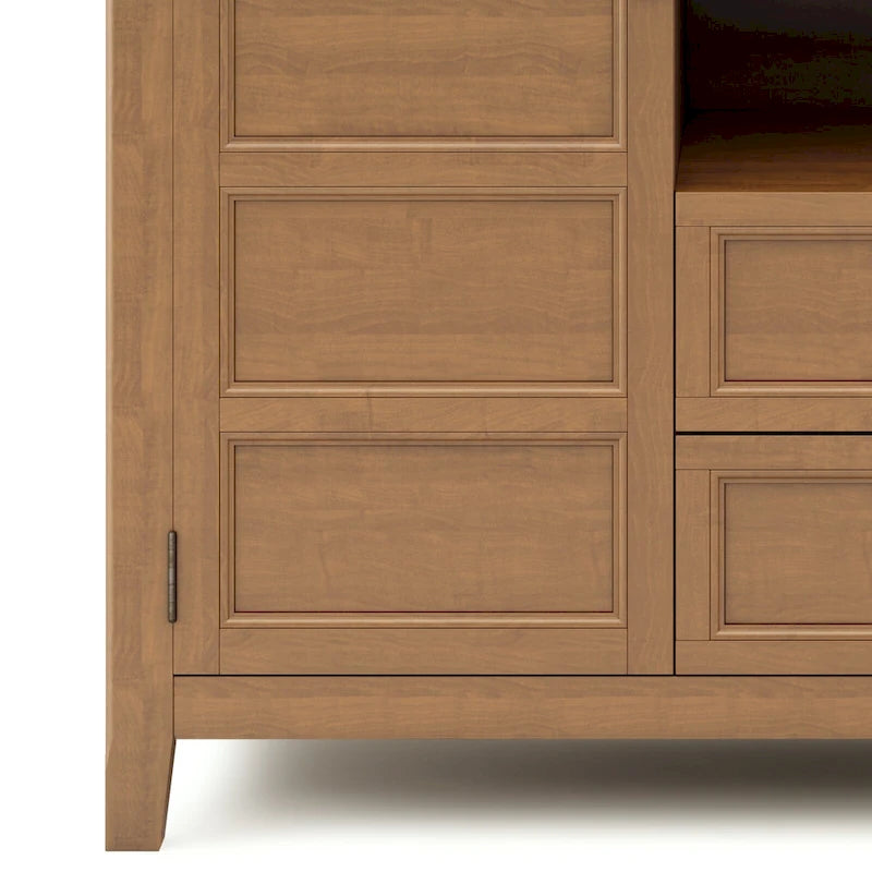 SOLID WOOD 54 inch Wide Transitional TV Media Stand For TVs up to 60 inches - 54w x 17.5d x 36 h