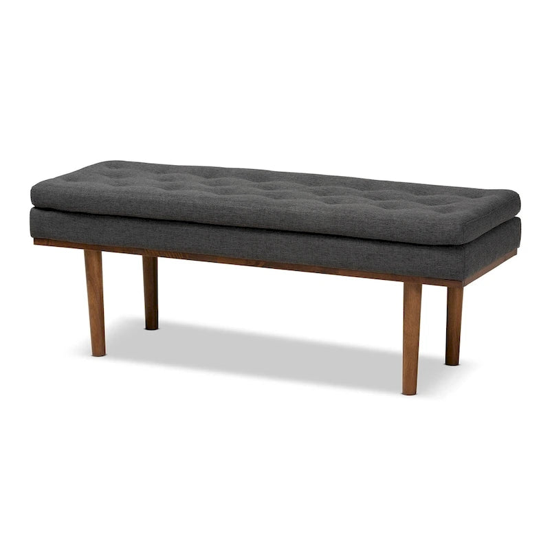 Mid-century Modern Upholstered Bench