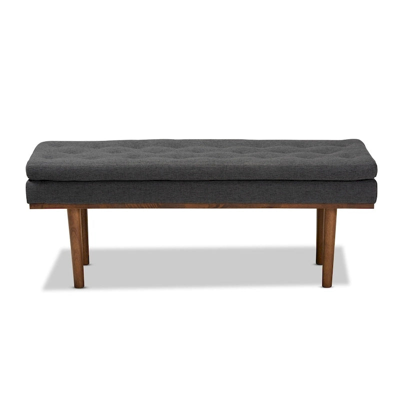 Mid-century Modern Upholstered Bench