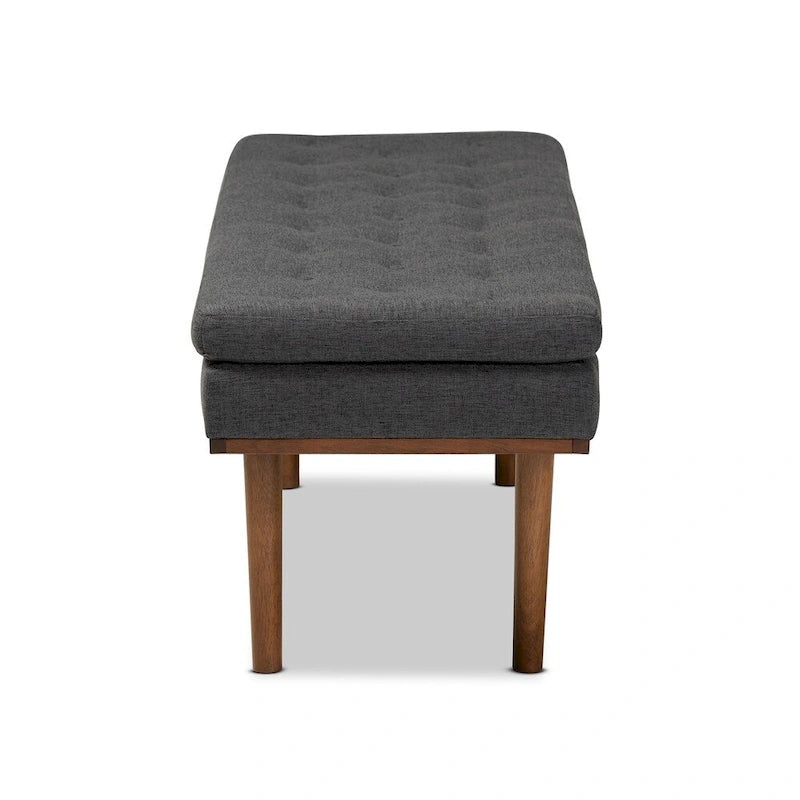 Mid-century Modern Upholstered Bench