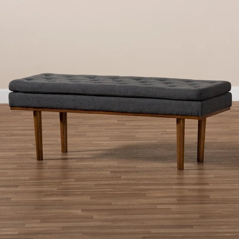 Mid-century Modern Upholstered Bench