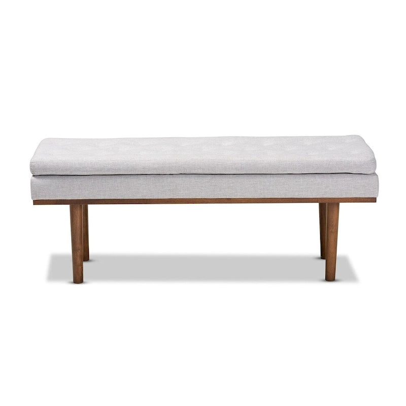 Mid-century Modern Upholstered Bench