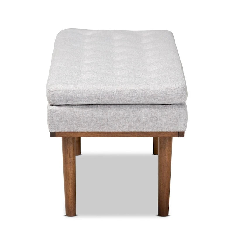 Mid-century Modern Upholstered Bench