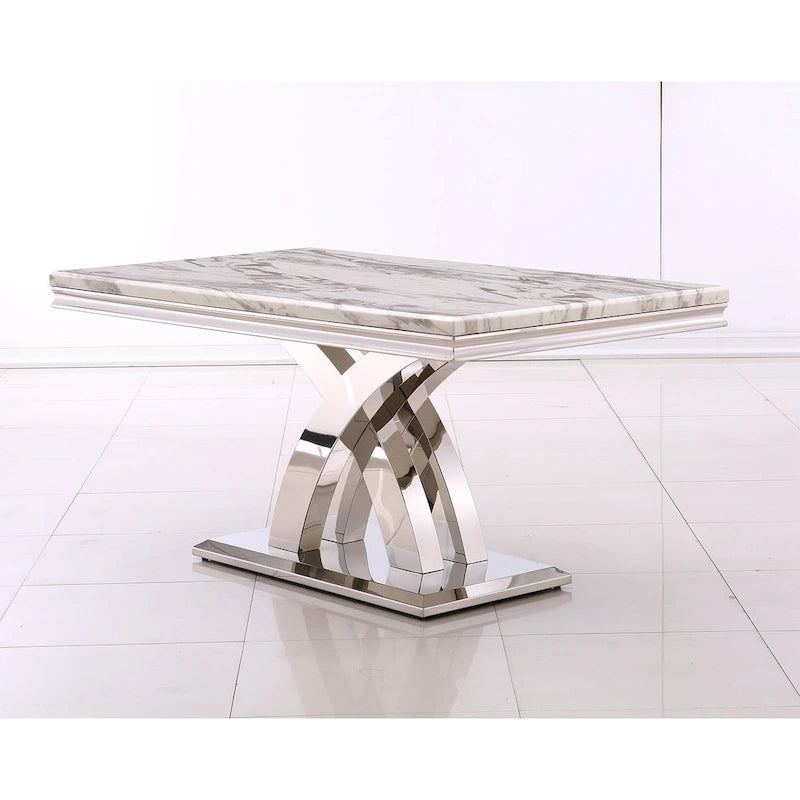 Black Dining Room Table with Polished Gold Metal Legs