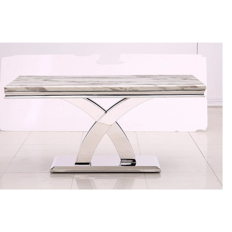 Black Dining Room Table with Polished Gold Metal Legs