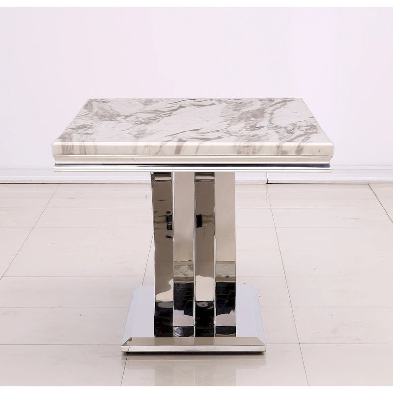 Black Dining Room Table with Polished Gold Metal Legs