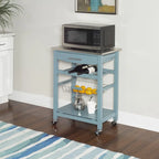 Kitchen Cart with Drawer and Wine Storage