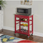 Kitchen Cart with Drawer and Wine Storage