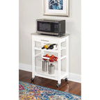 Kitchen Cart with Drawer and Wine Storage