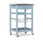 Kitchen Cart with Drawer and Wine Storage