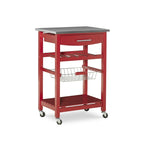 Kitchen Cart with Drawer and Wine Storage