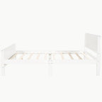 Lit plateforme en bois avec tête et pied de lit - Full Queen Twin