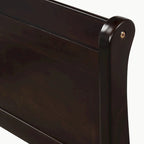 Lit plateforme en bois avec tête et pied de lit - Full Queen Twin
