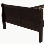 Lit plateforme en bois avec tête et pied de lit - Full Queen Twin