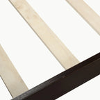 Lit plateforme en bois avec tête et pied de lit - Full Queen Twin
