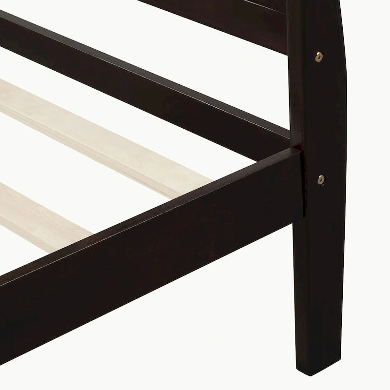 Full Queen Twin Size Wood Platform Bed