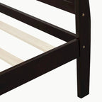 Lit plateforme en bois avec tête et pied de lit - Full Queen Twin