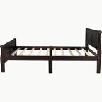 Lit plateforme en bois avec tête et pied de lit - Full Queen Twin