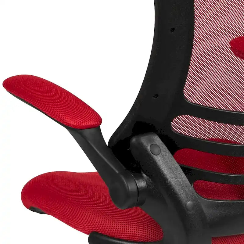 Mid-Back Ergonomic Drafting Chair with Adjustable Foot Ring and Flip-Up Arms