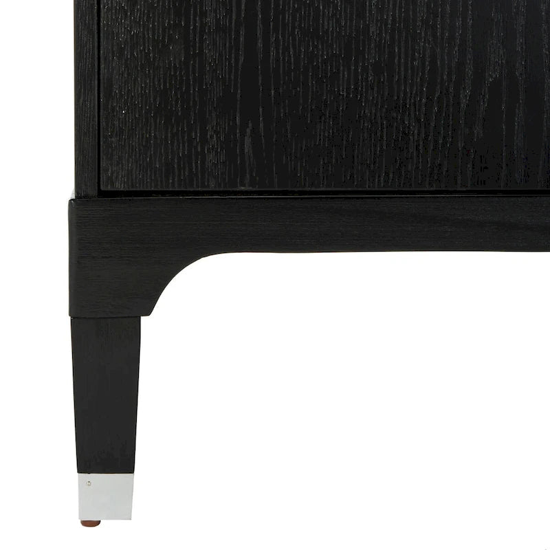 Contemporary Three Drawer Nightstand with Chic Hardware - 30Wx19Dx28H