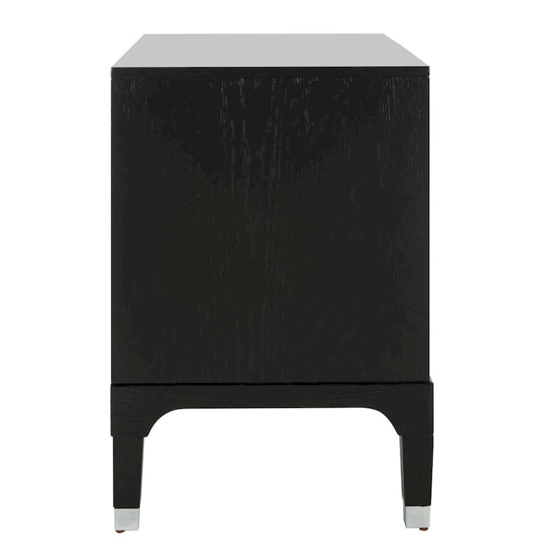 Contemporary Three Drawer Nightstand with Chic Hardware - 30Wx19Dx28H