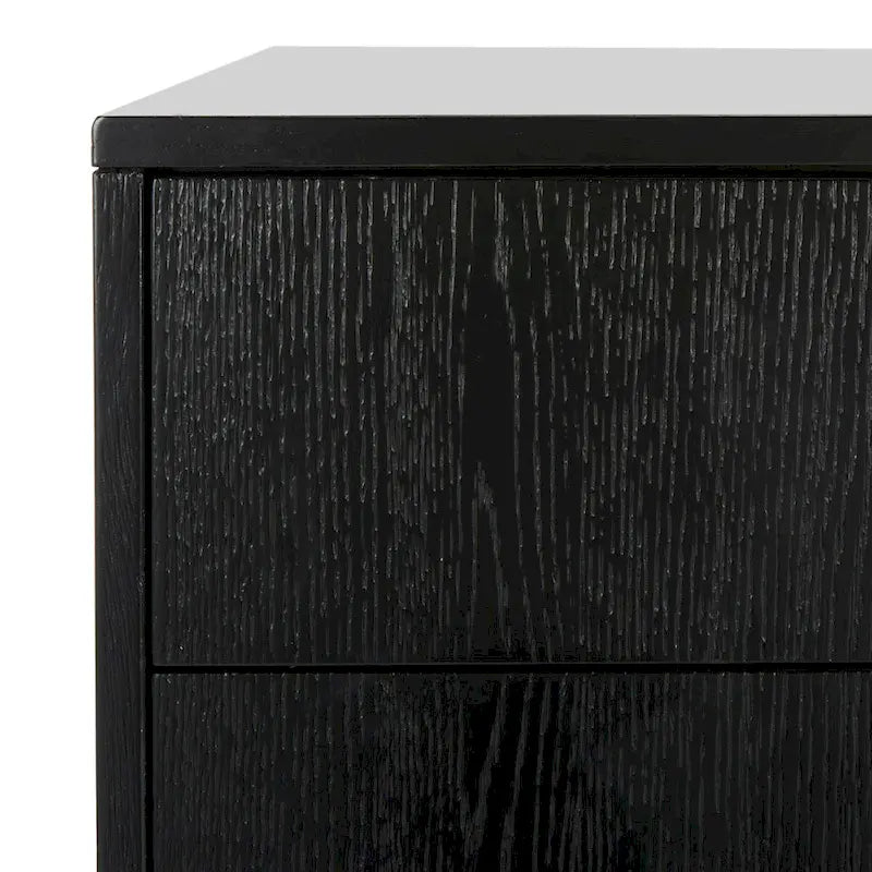 Contemporary Three Drawer Nightstand with Chic Hardware - 30Wx19Dx28H