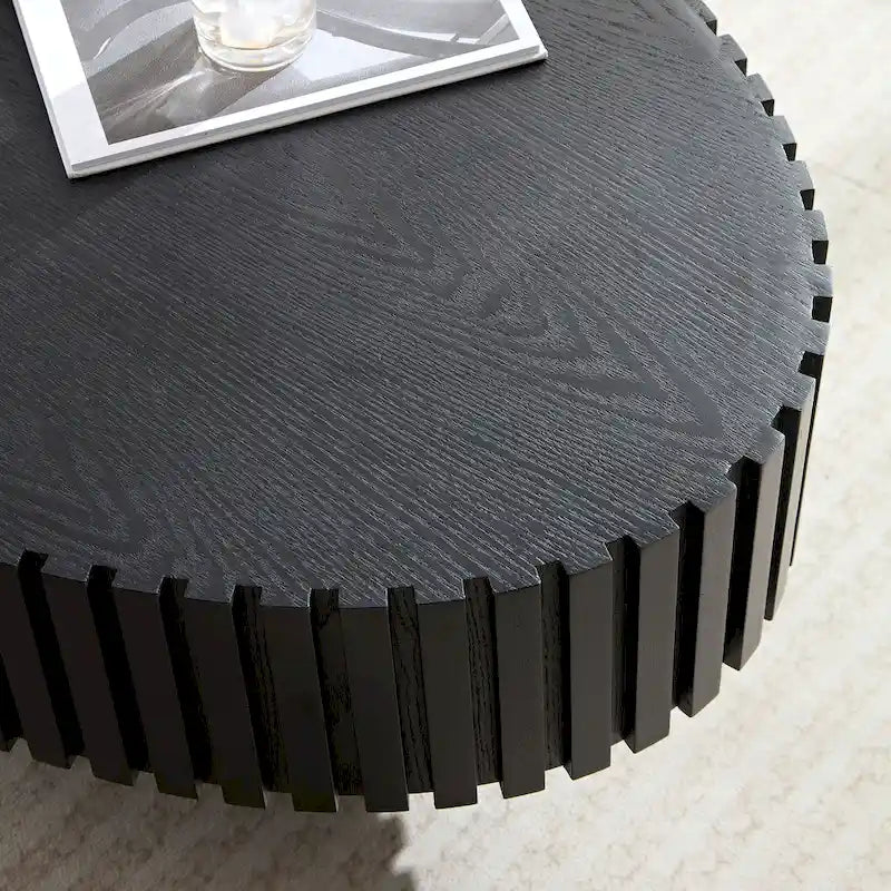 Modern Handcraft Drum Coffee Table
