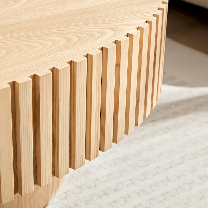 Modern Handcraft Drum Coffee Table