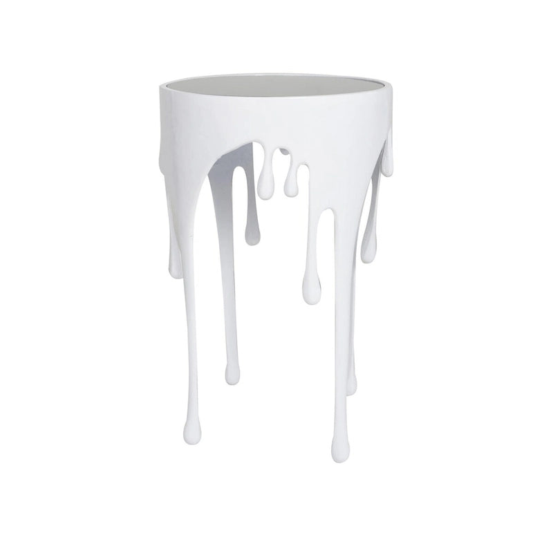 Artistic 16 Wide Metallic Drip Metal Accent Table - 16 x 25